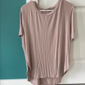 Chic Mauve Short Sleeve Top